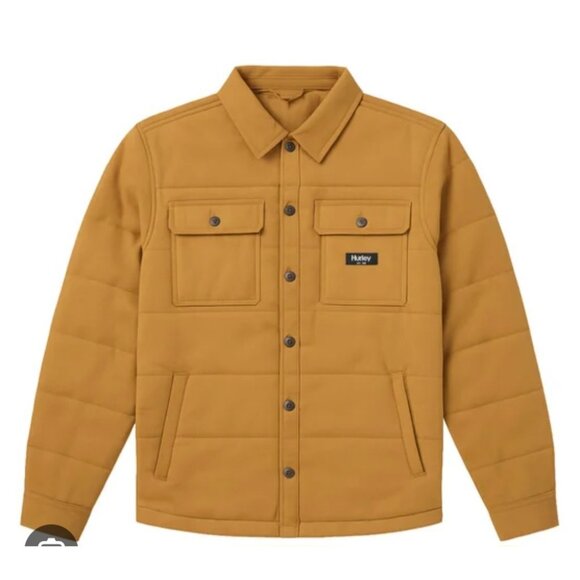 New Hurley Men's Size Small Tan Jacket - Picture 4 of 5